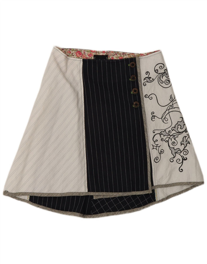 Saia feminina St-Martins pequena W30 bloco colorido multicolorido