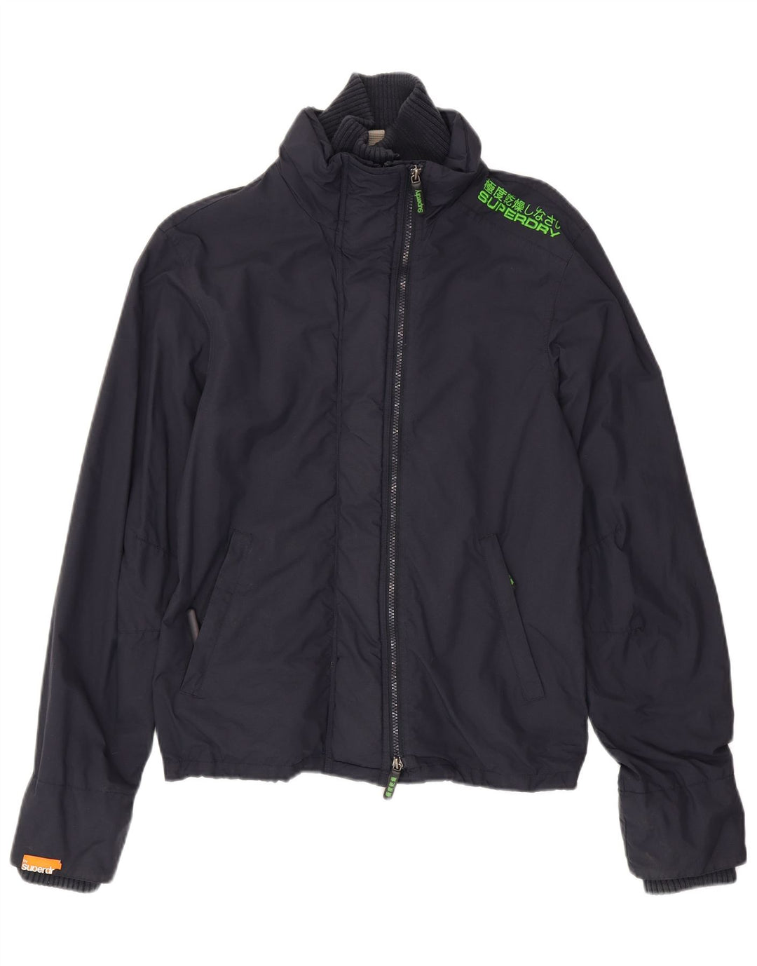 Jaqueta de chuva masculina Superdry UK 38 médio azul marinho nylon