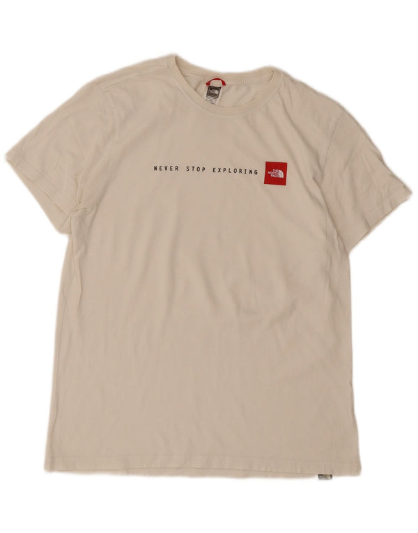 Camiseta gráfica masculina The North Face grande branco
