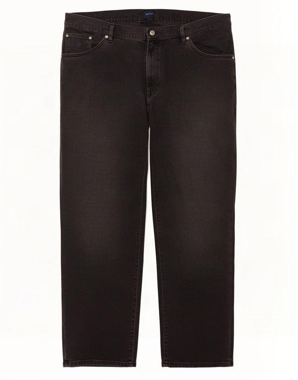 Jeans retos masculinos Gant W42 L32 algodão preto