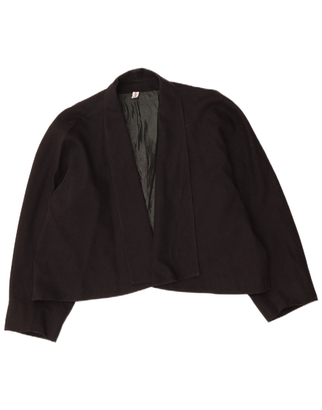 Jaqueta blazer feminina vintage aberta IT 48 XL preta