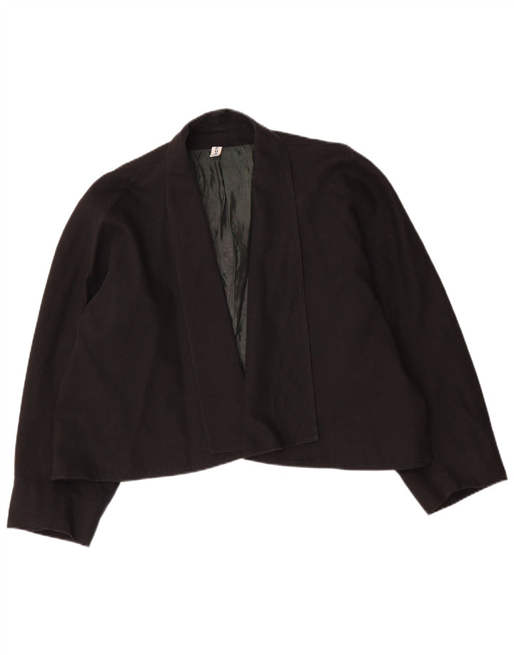 Jaqueta blazer feminina vintage aberta IT 48 XL preta