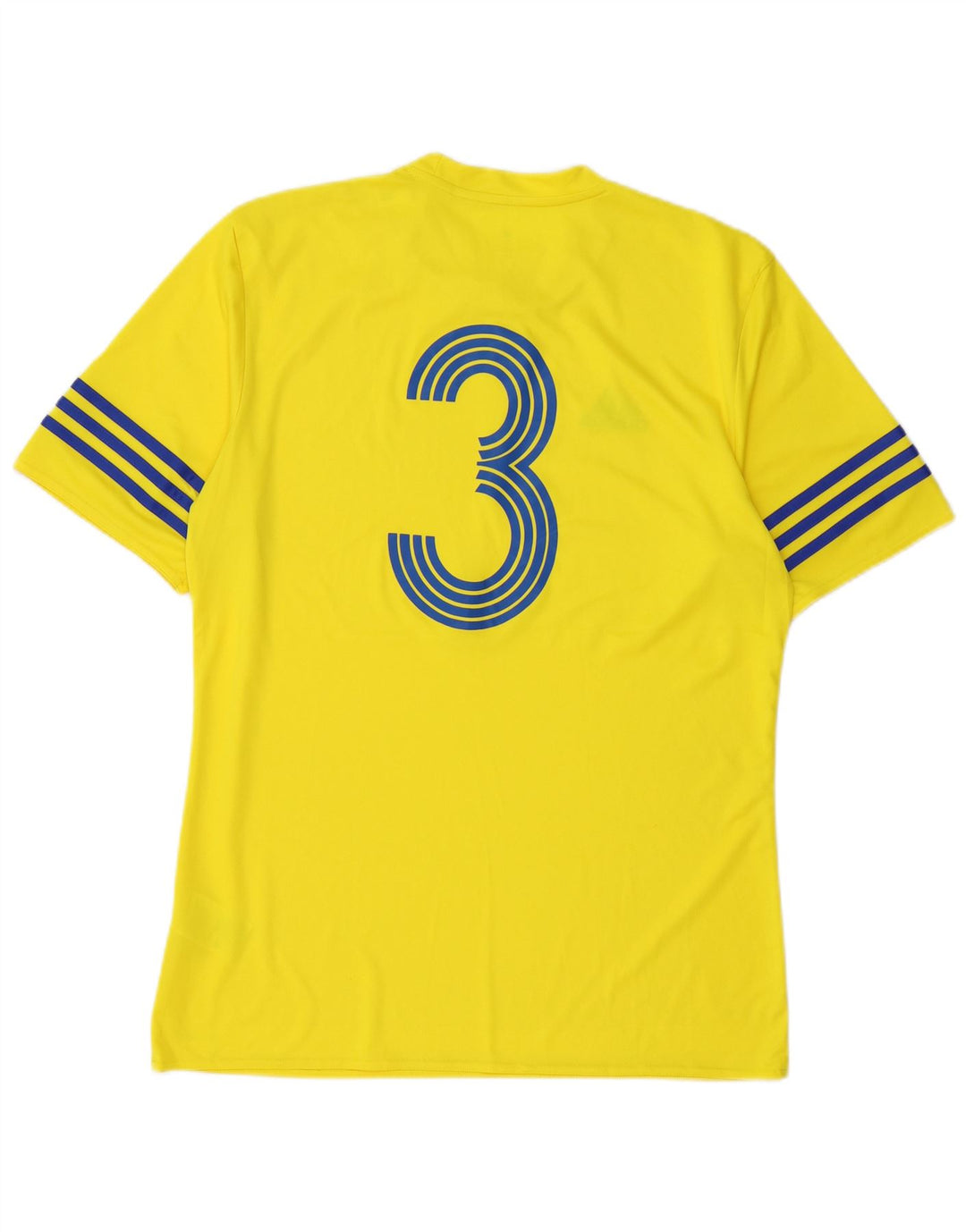 Adidas Mens Climalite Graphic Camiseta Top Médio Poliéster Amarelo