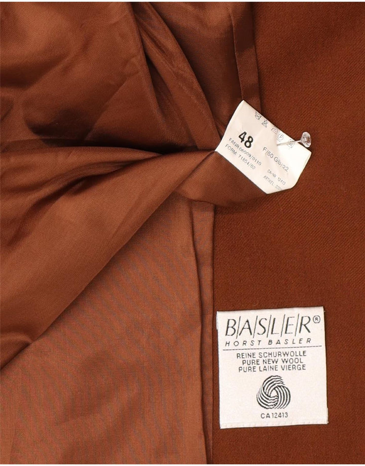 Jaqueta blazer feminina Basler com 2 botões EU 48 2XL algodão marrom