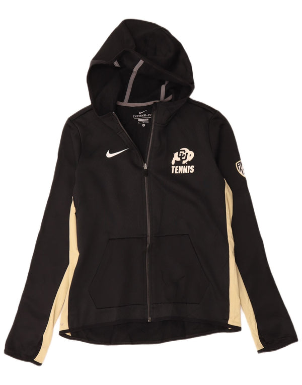 Suéter feminino Nike Colorado Zip com capuz UK 14 médio preto colorblock