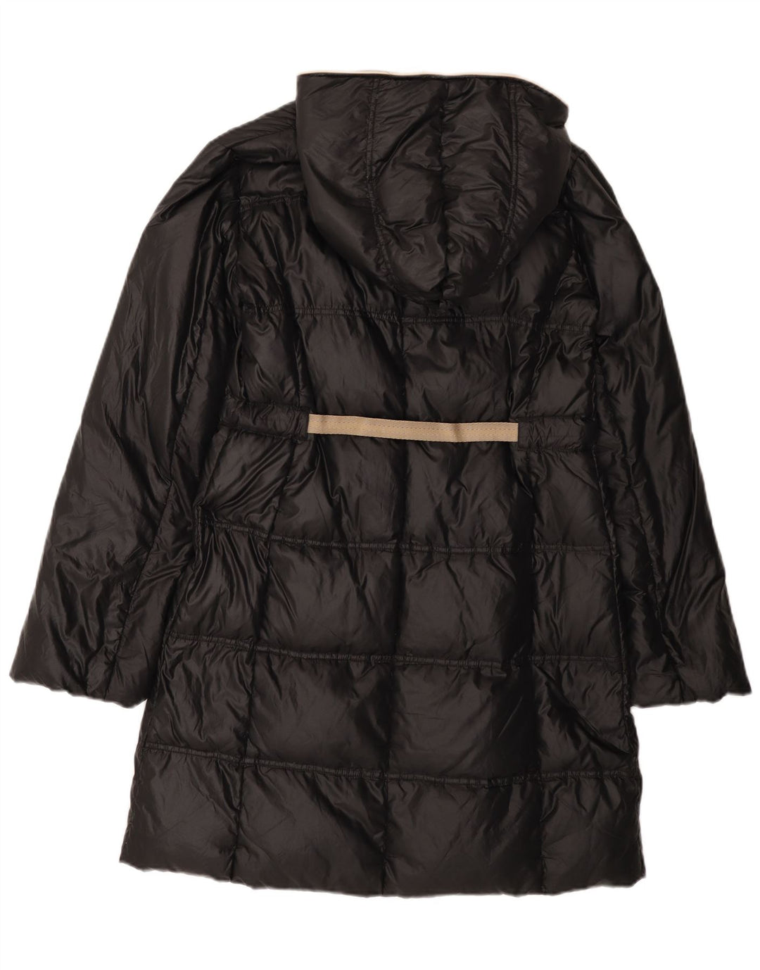 Casaco acolchoado com capuz feminino Henry Cottons IT 48 XL preto poliamida