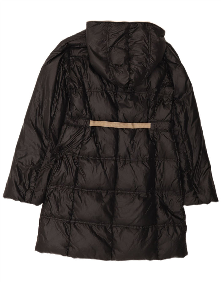 Casaco acolchoado com capuz feminino Henry Cottons IT 48 XL preto poliamida