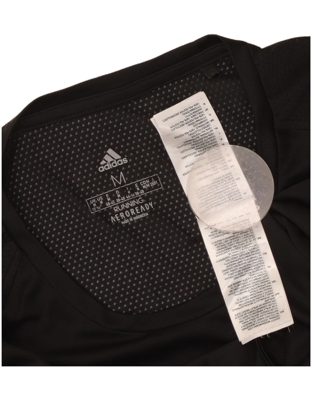 Camiseta Adidas Aeroready Feminina Top UK 12/14 Médio Preto Poliéster