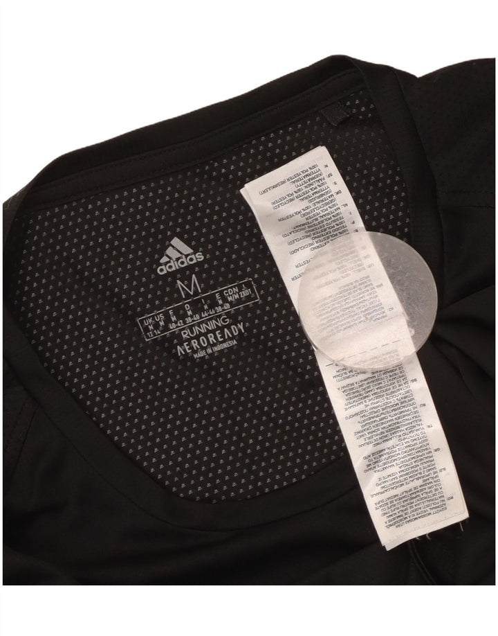 Camiseta Adidas Aeroready Feminina Top UK 12/14 Médio Preto Poliéster