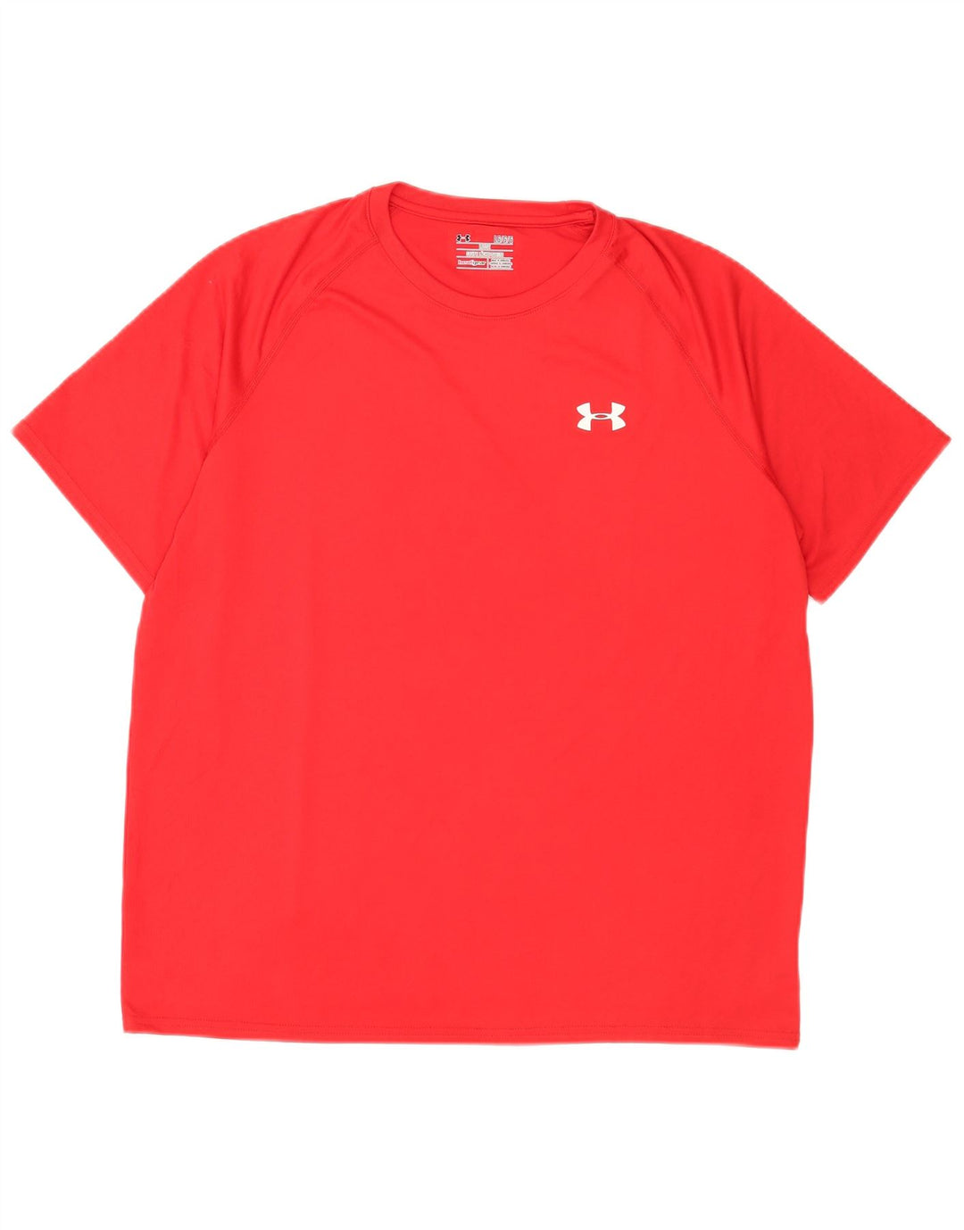 Camiseta masculina Under Armour Heat Gear grande poliéster vermelho