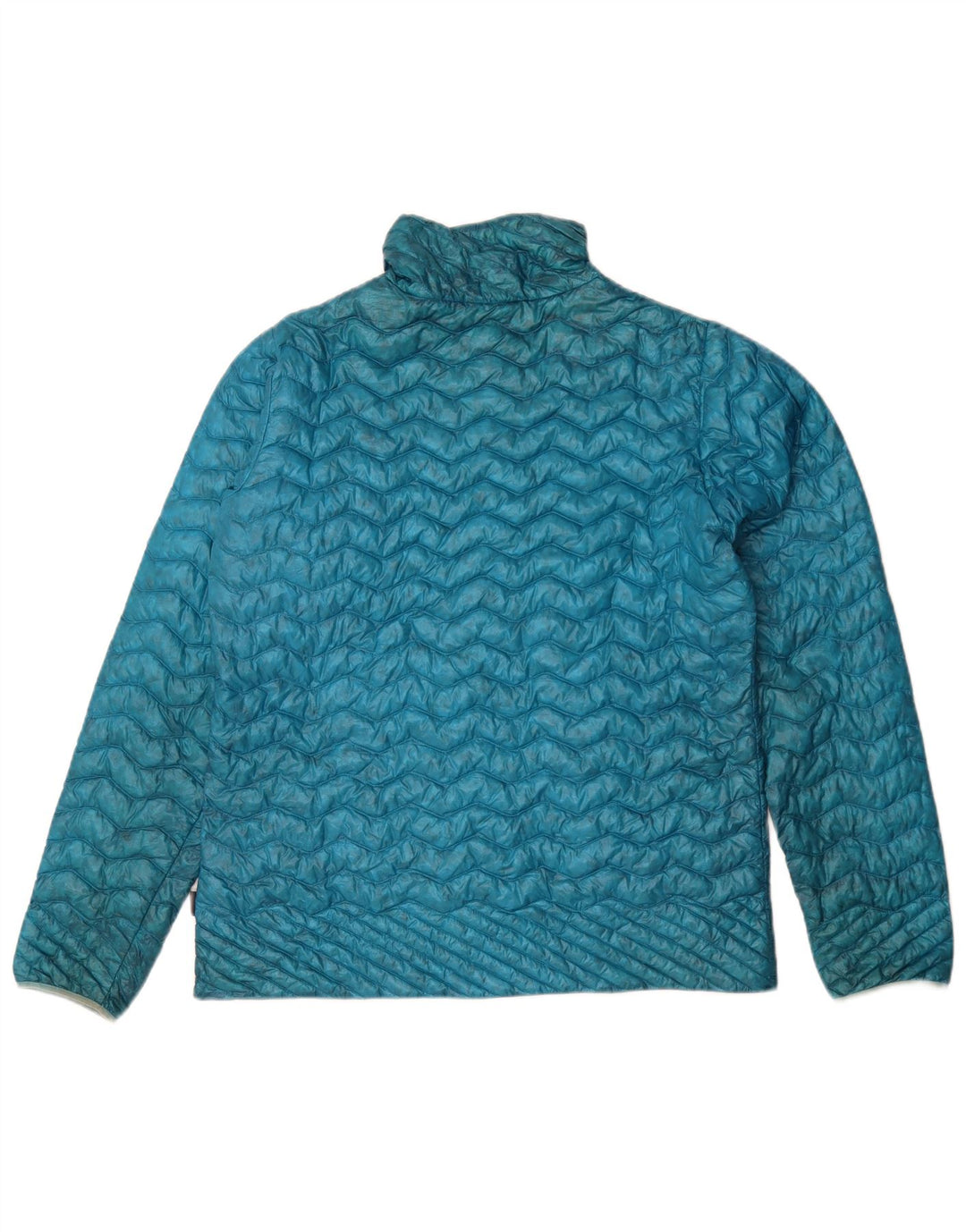 Pulôver feminino Patagonia acolchoado jaqueta UK 12 médio azul sintético