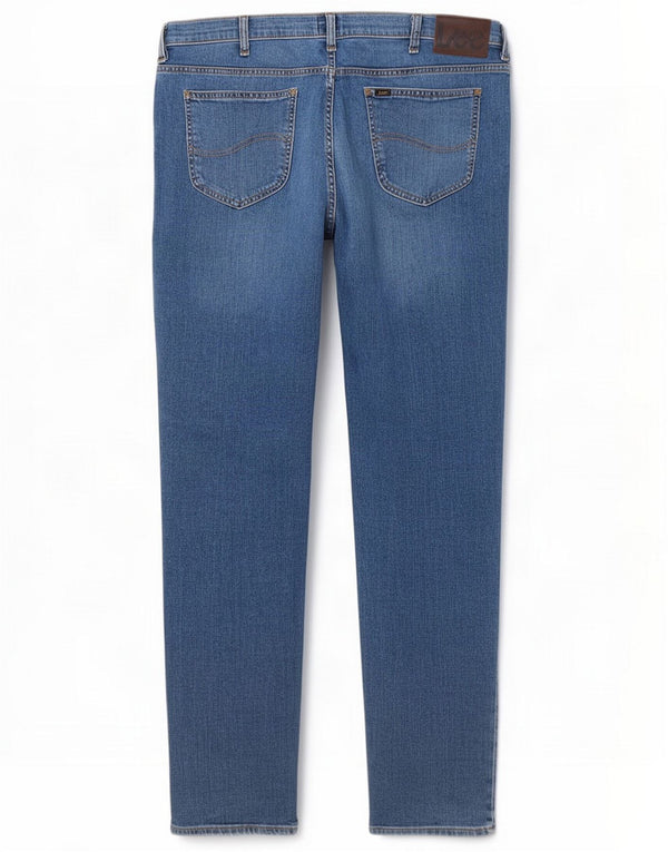 Lee Mens Rider Slim Jeans W40 L34 Azul Algodão