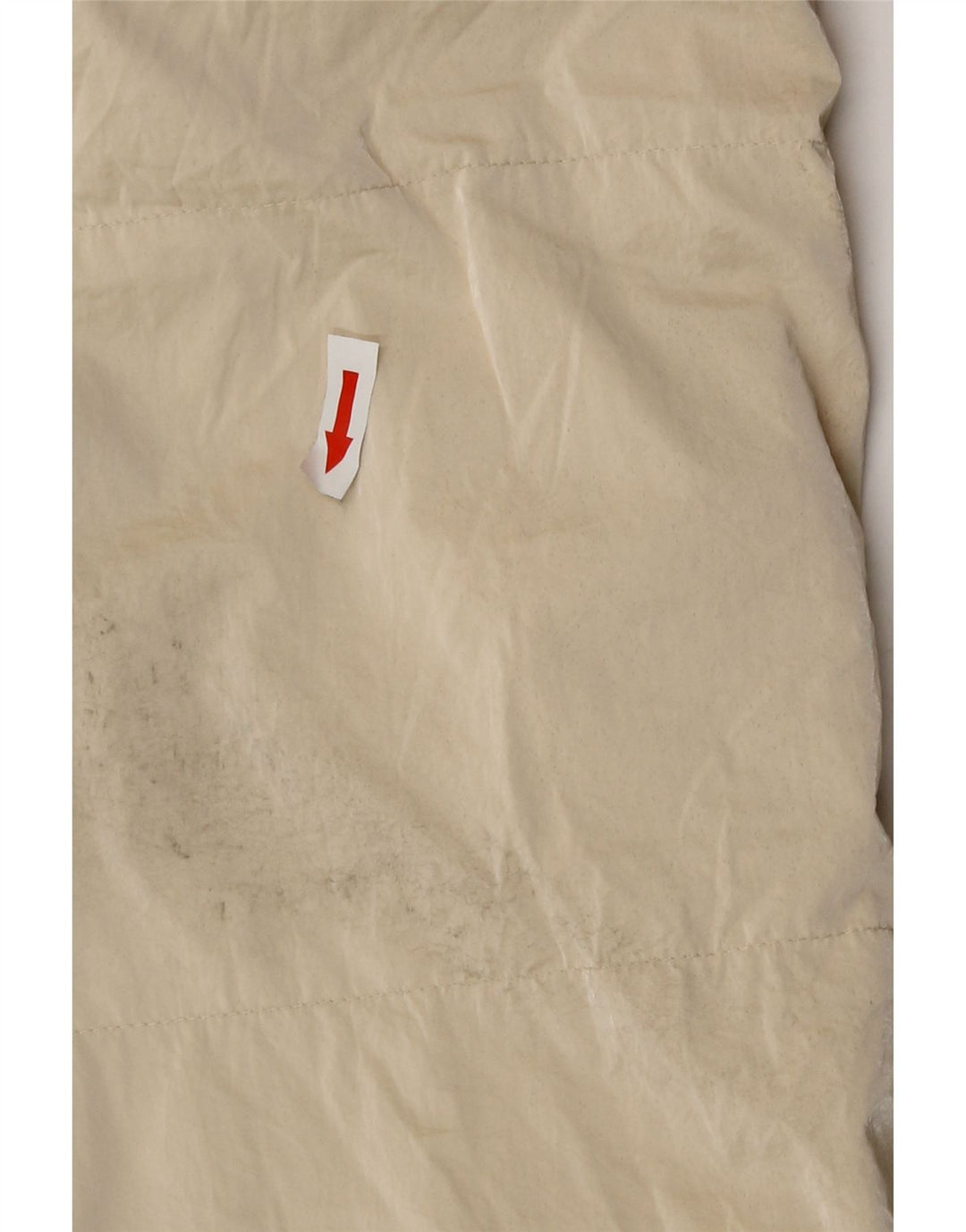 Zara Womens Oversized Longline acolchoado Gilet UK 10 pequeno poliéster bege