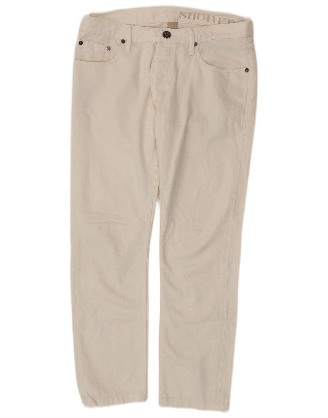 Burberry Mens Jeans Slim W31 L28 Algodão Branco