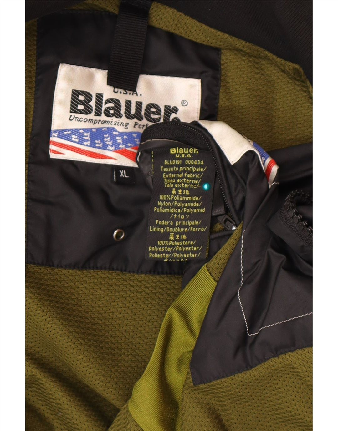 Jaqueta bomber masculina Blauer UK 42 XL poliamida preta