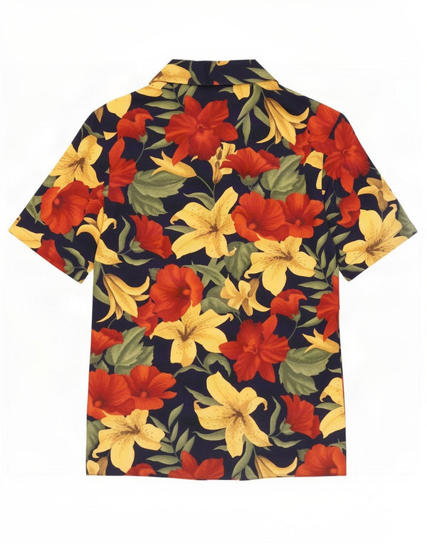 Blusa feminina de manga curta Edinburgh UK 10 pequena floral multicolorida