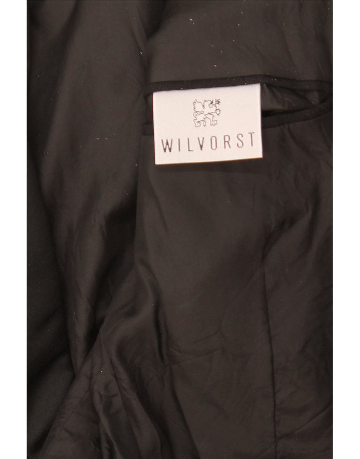 Jaqueta Blazer Feminina Wilvorst com 1 Botão Reino Unido 16 Grande Preto