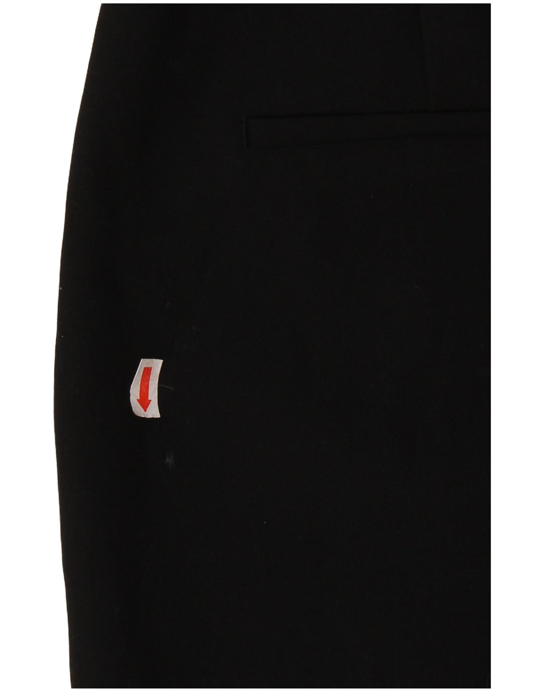 Calça casual feminina ZARA Bootcut grande poliéster preto