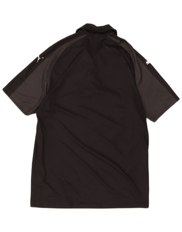 Camisa polo masculina Puma Wickliffe-Lake Bolac FNC média preta esportiva