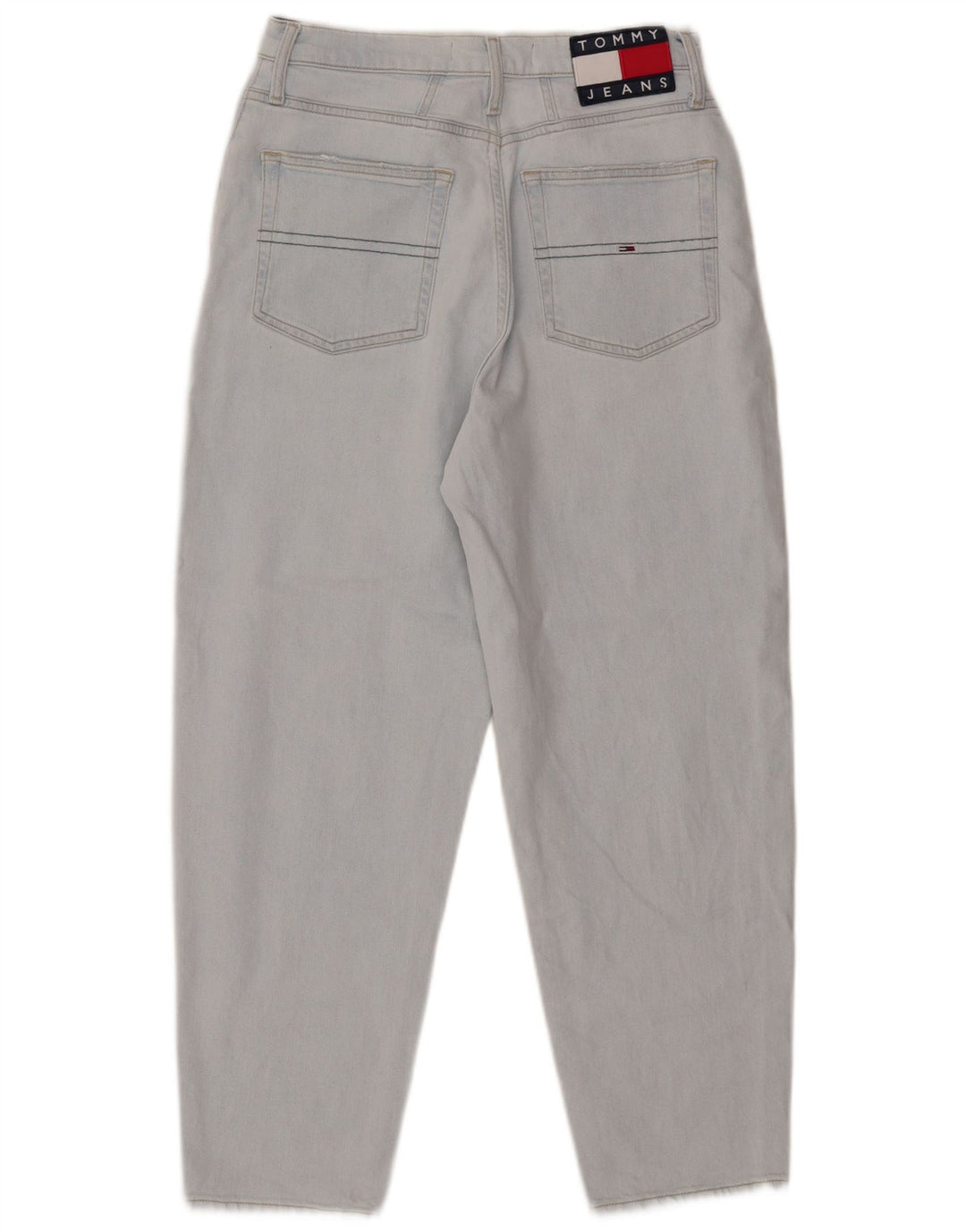Tommy Hilfiger Calça jeans feminina cintura alta W28 L25 Azul