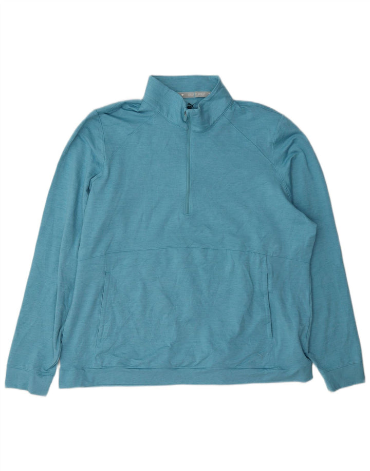 Puma moletom feminino com zíper e gola alta UK 20 2XL azul poliéster
