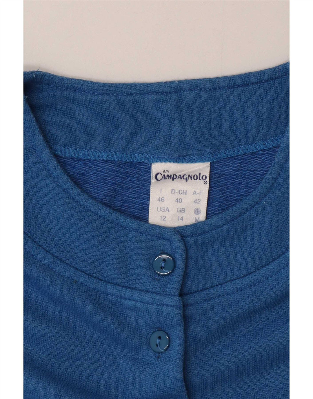 Suéter gráfico feminino F.LLI Campagnolo UK 14 grande azul