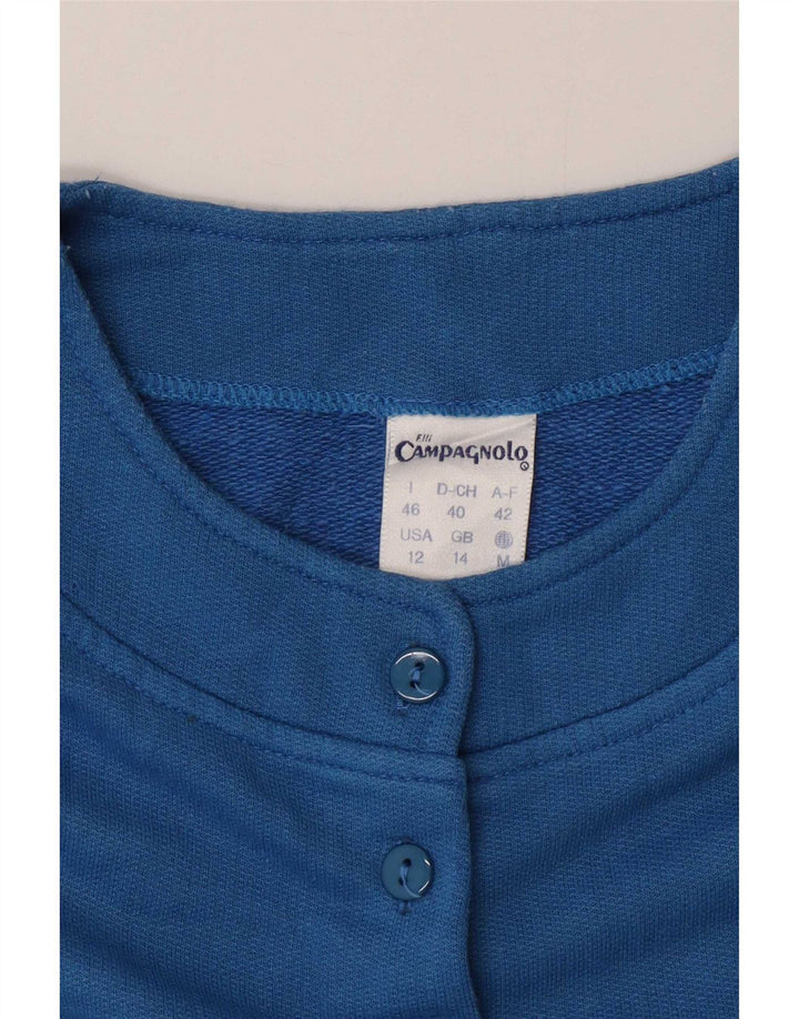 Suéter gráfico feminino F.LLI Campagnolo UK 14 grande azul