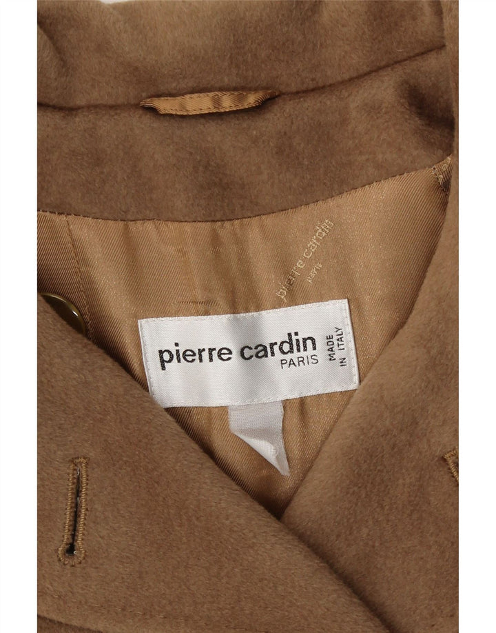Casaco feminino Pierre Cardin com peito duplo Reino Unido 14 grande marrom