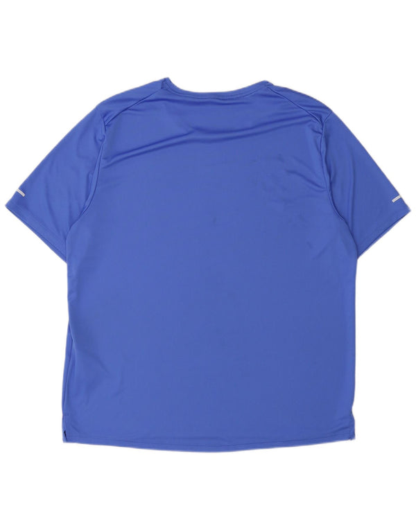 Camiseta Nike Masculina Dri Fit Graphic Top Grande Azul Poliéster