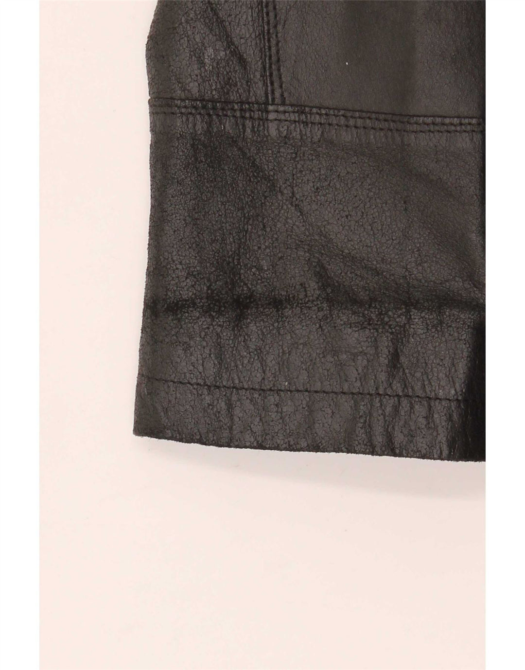 Jaqueta blazer feminina de couro com 2 botões J.J.Scott IT 46 grande preta