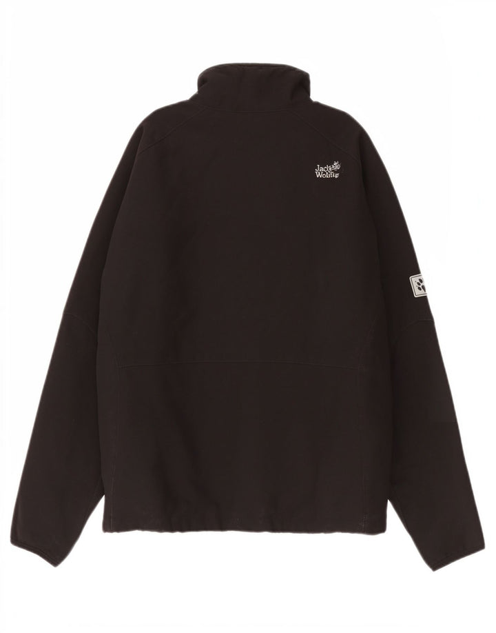 Jaqueta bomber feminina Jack Wolfskin Reino Unido 36/38 poliéster preto médio