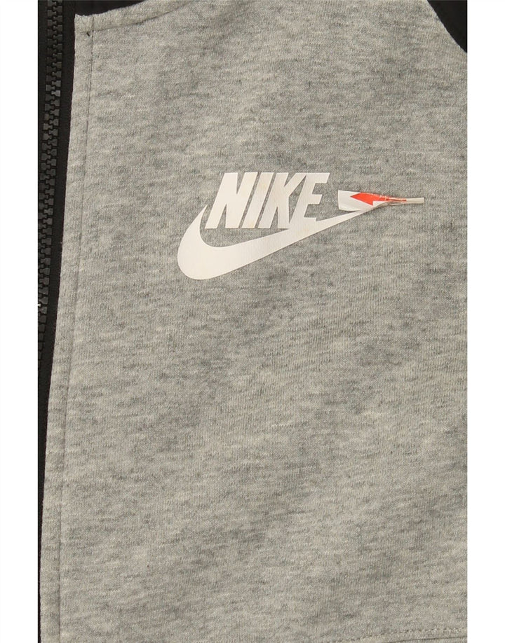 Nike Mens Tracksuit Top Jacket Pequeno Cinza Colorblock Algodão
