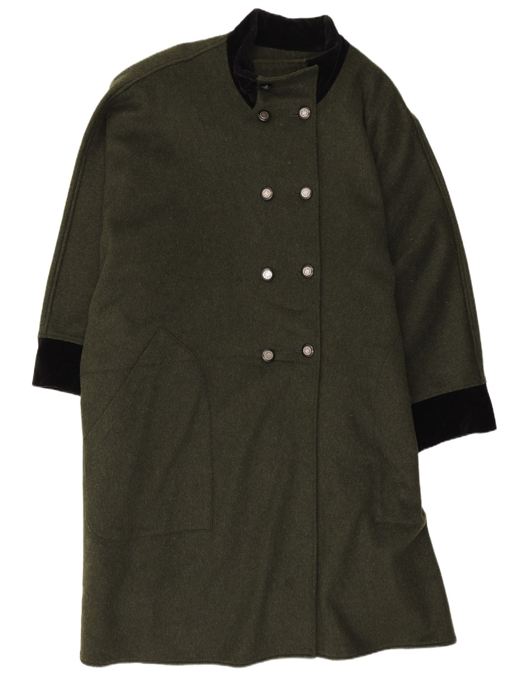 Casaco Poncho Feminino Anna E Cristina IT 44 Verde Médio Colorblock