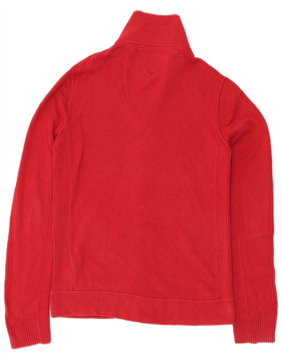 Suéter cardigã clássico masculino Tommy Hilfiger grande algodão vermelho