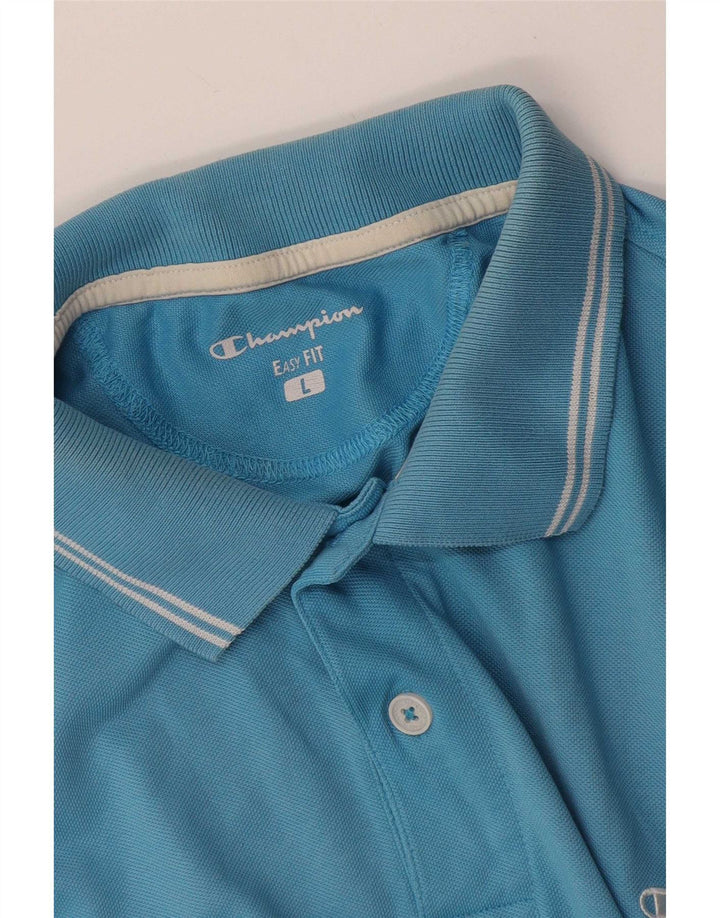 Camisa polo masculina Champion Easy Fit grande azul