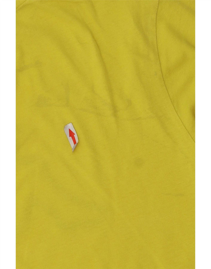 Camiseta gráfica masculina Kappa Top médio amarelo