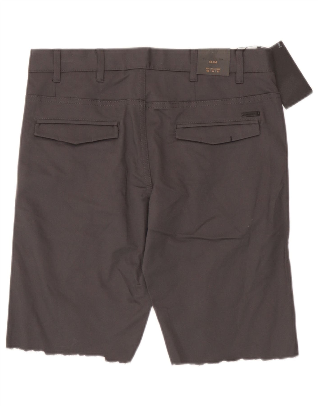 Zara Mens Chino Shorts EU 40 Médio W31 Algodão Cinza