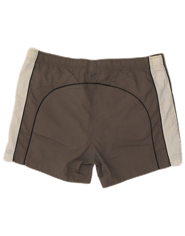 Shorts de natação masculino Champion grande cinza colorblock poliéster