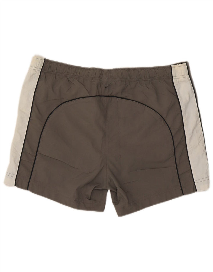 Shorts de natação masculino Champion grande cinza colorblock poliéster