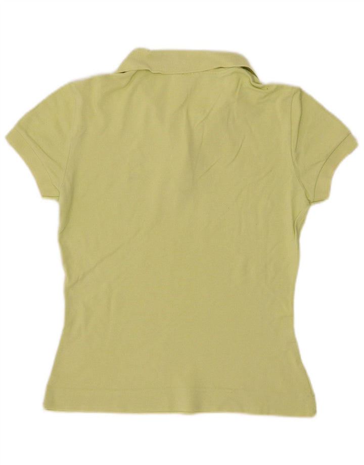 Camisa polo feminina LACOSTE tamanho 38 algodão verde médio