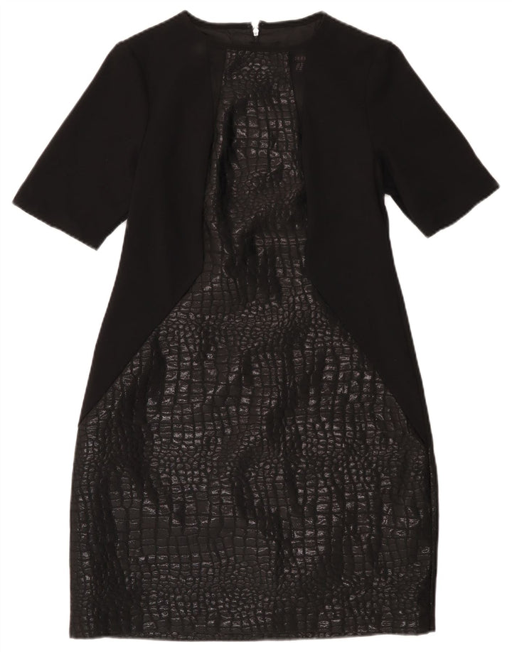 Vestido bainha feminino Coast UK 12 viscose preta média