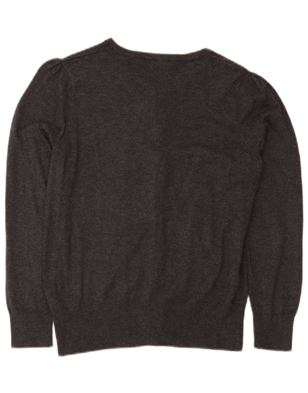 Suéter cardigã feminino Marks & Spencer Reino Unido 14 Viscose cinza médio