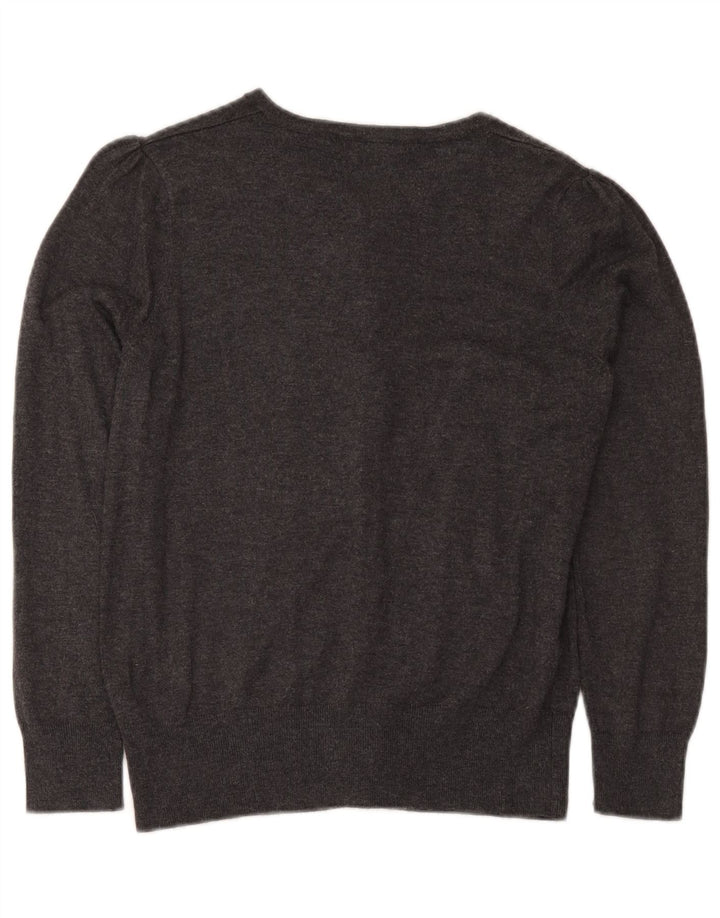 Suéter cardigã feminino Marks & Spencer Reino Unido 14 Viscose cinza médio