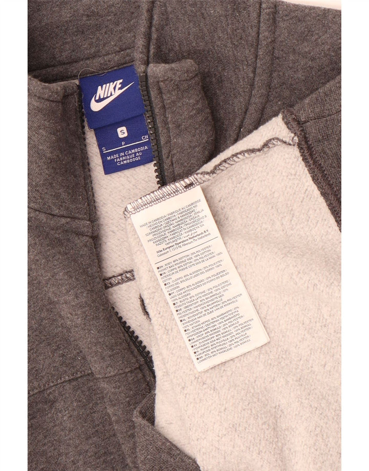 Jaqueta Nike masculina de agasalho masculino pequeno algodão manchado cinza