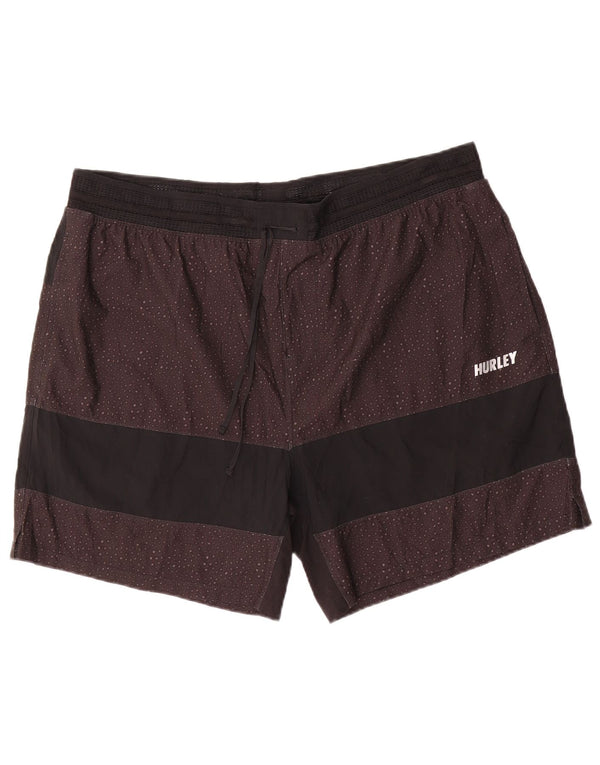 Shorts de natação Hurley masculino Phantom 2XL poliéster manchado preto