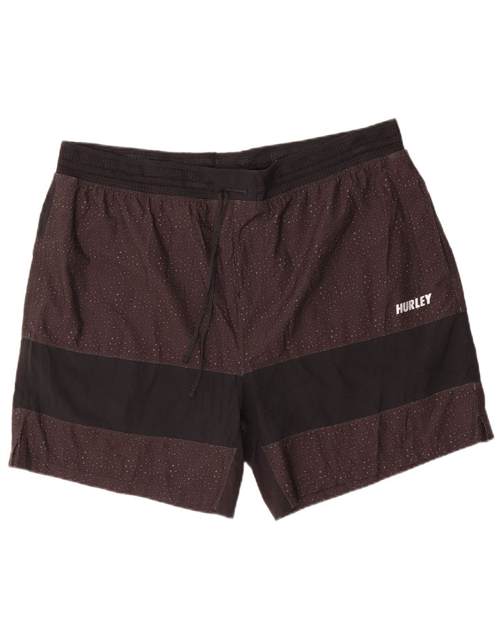 Shorts de natação Hurley masculino Phantom 2XL poliéster manchado preto