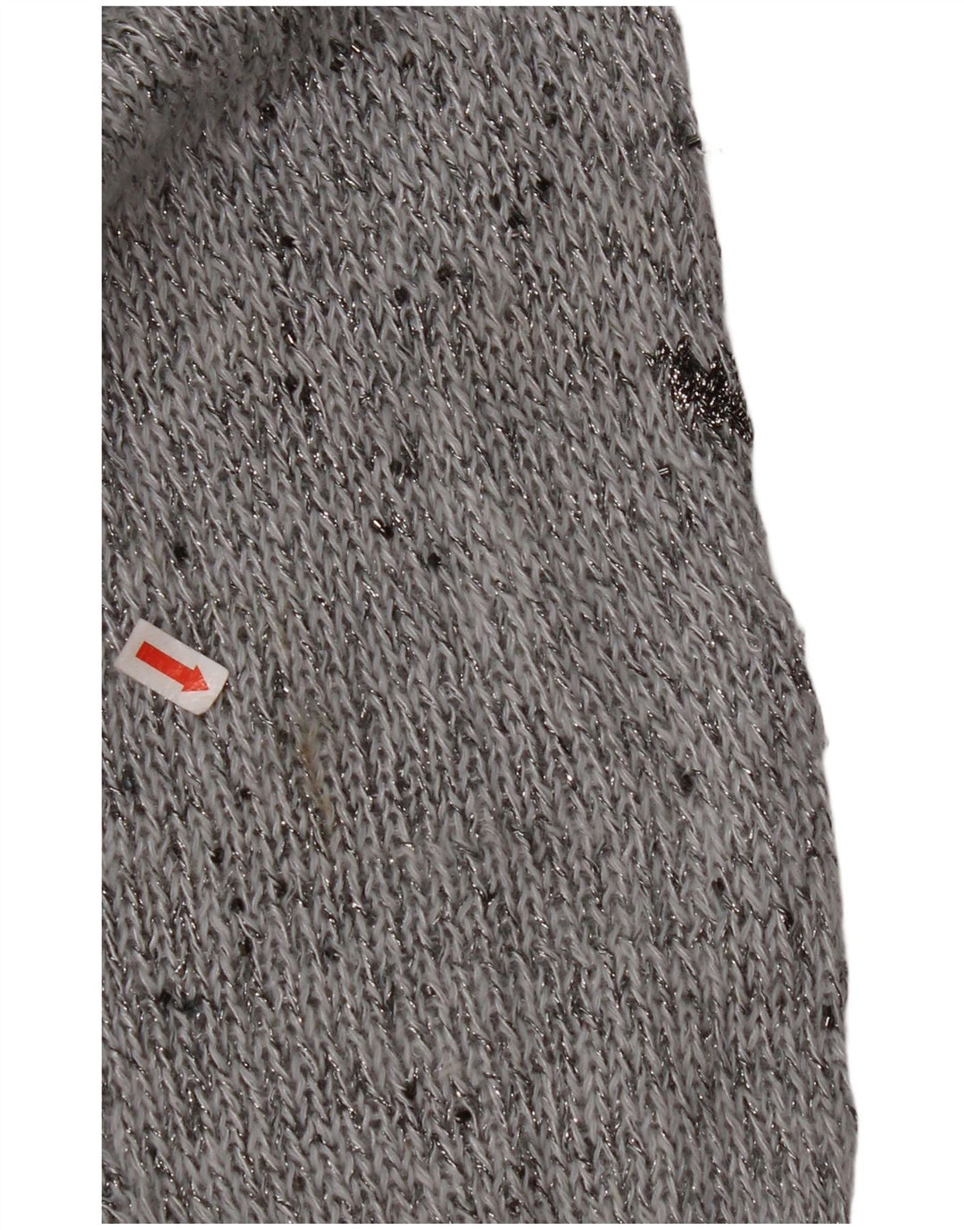 Suéter feminino KRIZIA MAGLIA com gola redonda Reino Unido 18 XL cinza manchado angorá