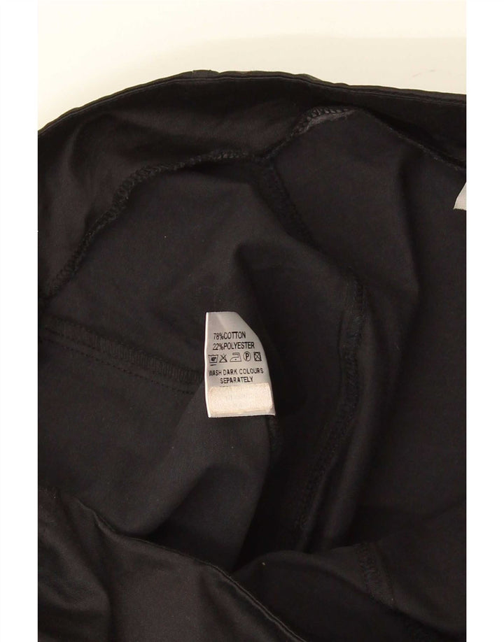 Top feminino sem alças Oasis UK 12 algodão preto médio