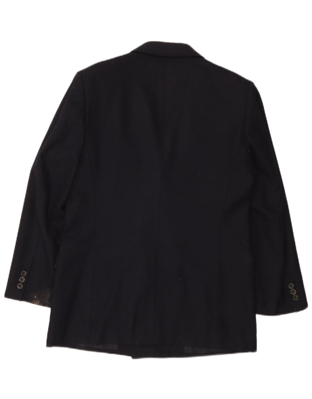 Jaqueta blazer masculina Aquascutum com peito duplo Reino Unido 36 pequena azul marinho