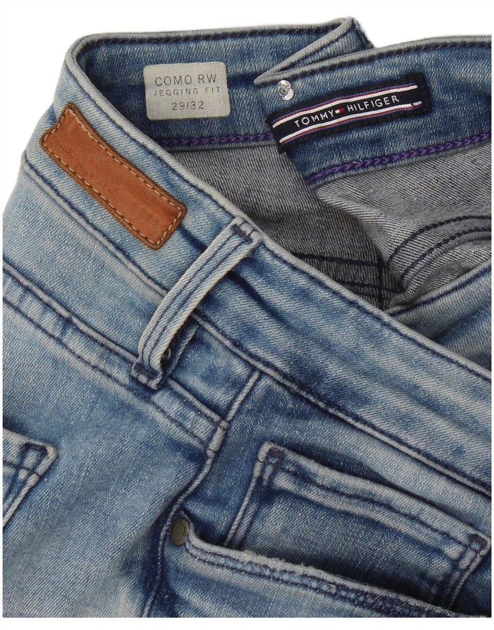 Tommy Hilfiger Feminino Como RW Jegging Jeans W29 L32 Azul